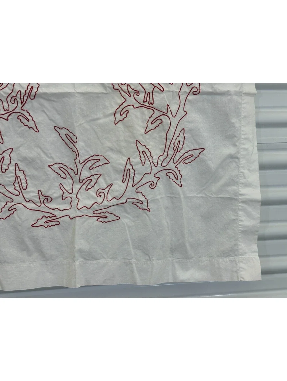 Vintage redwork Card Table Tablecloth Bird Decorative Wall Hanging Embroidered